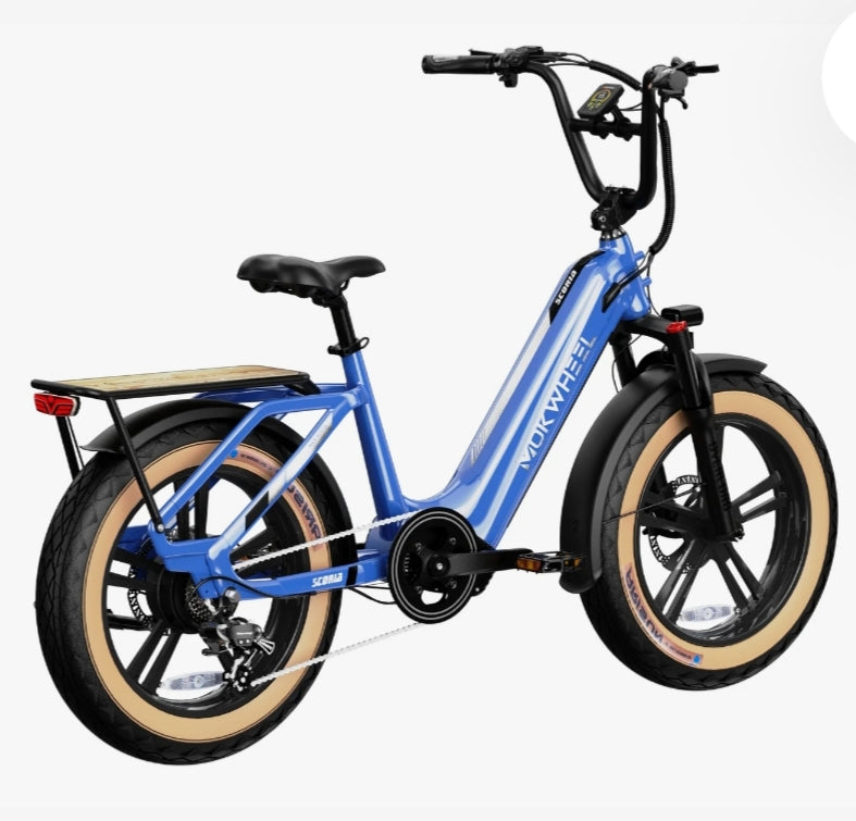 Scoria E-Bike includes Front/Back Fenders, Rear Rack.