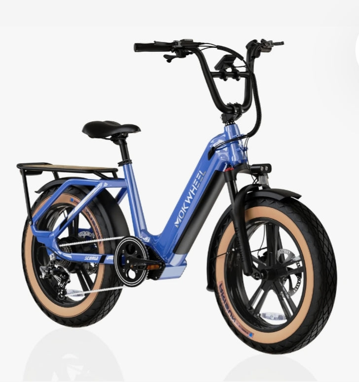 Scoria E-Bike includes Front/Back Fenders, Rear Rack.