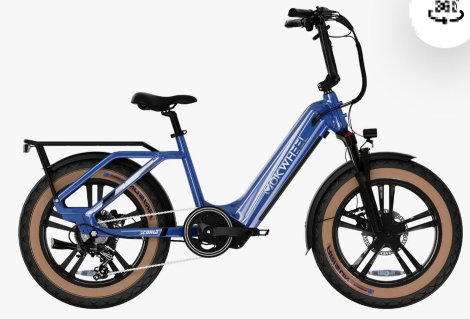 Scoria E-Bike includes Front/Back Fenders, Rear Rack.