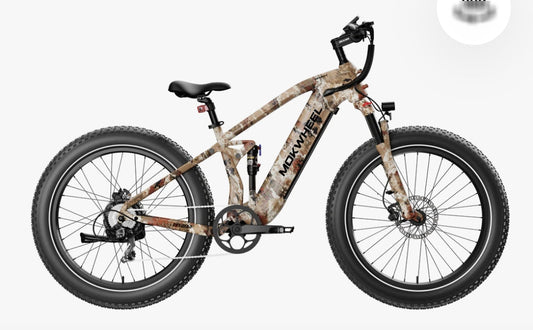 Obsidian Full Suspension E-Bike includes Front/Back Fenders Plus Free Trailer with Pet Shed ( $499 Value )