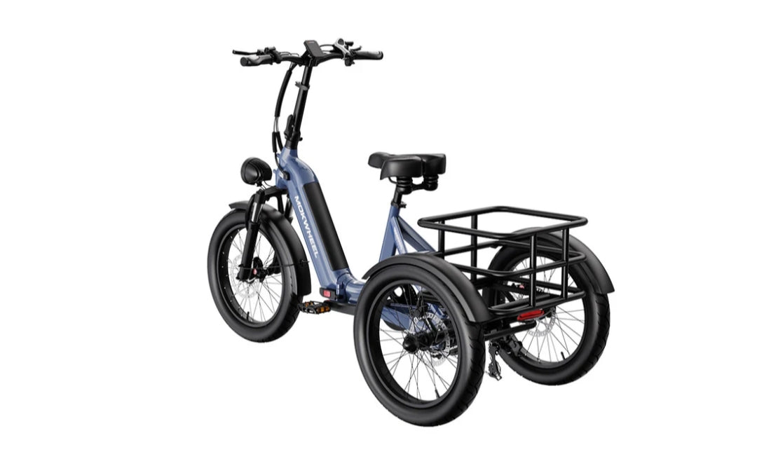 Granite ( Folding 3 Wheeled ) E-Trike - Includes Fenders and Rear Basket