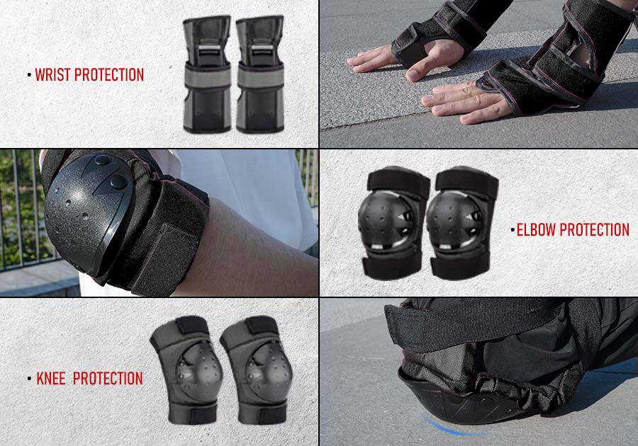 Protection Pads Set- Wrist, Knee and Elbow Pads